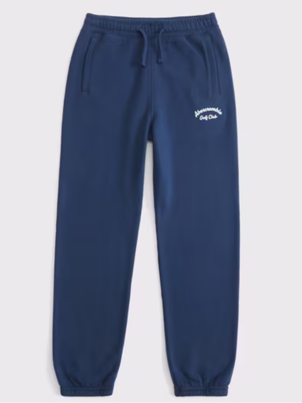 Abercrombie kids boys Golf Club Navy Blue Logo Sweatpants joggers 11/12